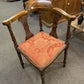 Beautiful Edwardian Corner Chair Upholstered Side Chair Antique Furniture