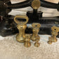 Vintage Set of Libra Librasco Scales And Weights Brass Pans Kitchenalia