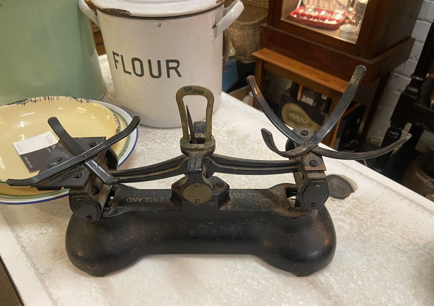 Vintage Libra Scales Kitchen Scales Weights Collectable Kitchenalia