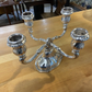 Vintage Silver Plated Candelabra Four Sconces Table Centrepiece Collectable