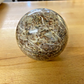 Antique / Vintage Marble Ball Sphere Browns & Greys Diameter 8cm Ornament