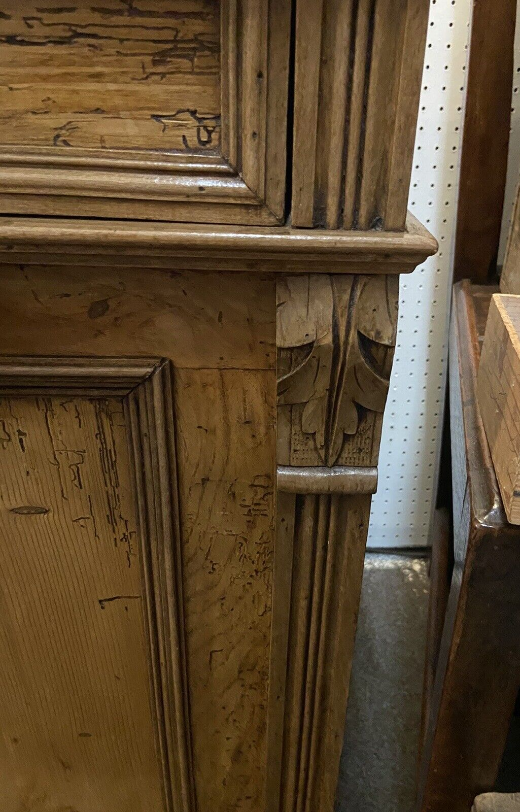 Beautiful Rustic French Bedside Table / Cupboard / Cabinet Furniture