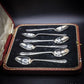 1935 Solid Silver Tea / Coffee Spoons By William Hutton & Son Ltd