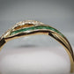 Stunning 9ct Gold Emerald and Diamond Ring Size O Great Gift Idea