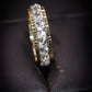 Eyecatching 9 Carat Yellow and White Gold Quartz Ring Size M Pre-Owned Gift Idea