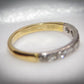 Attractive 18 Carat Gold and Diamond Half Eternity Ring Size M 1/2 Gift Idea