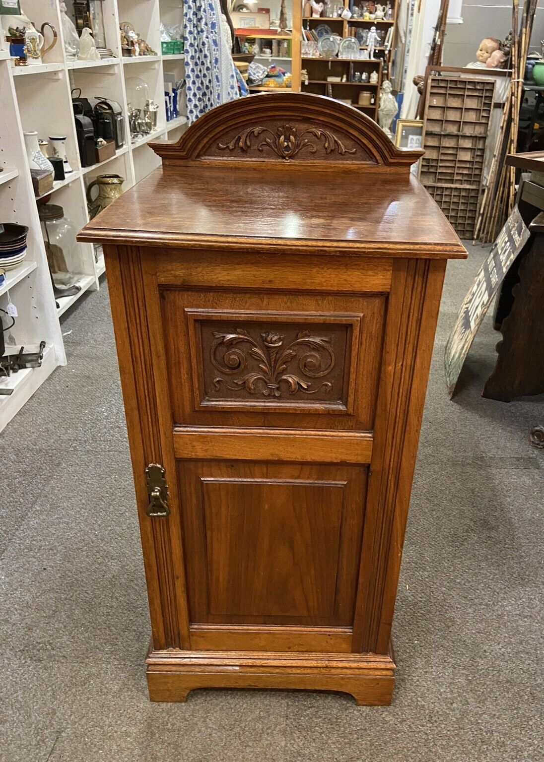 Antique Mahogany Pot Cabinet Cupboard Bedside Table Furniture