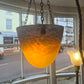 Stunning Antique Muller Freres Hanging Light Shade Art Nouveau French Glass Lamp