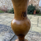 Attractive Vintage Hand Turned Wooden Vase Burr Walnut Collectable Home