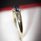 Charming 9 Carat Gold and Sapphire Ring Size M Pre-Owned Great Gift Idea