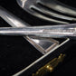 Box Set of Vintage Mosleys  Dessert Cake Forks x 6 Silver Plated EPNS A1