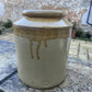 Vintage Stoneware Pot or Pot Collectable Kitchenalia Flowers Utensils Storage