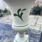 Vintage Honiton Pottery Urn Vase Hand Painted Floral Design Collectable