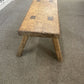 Antique Wooden Stool Pig Bench Rustic Handcrafted Furniture Collectable