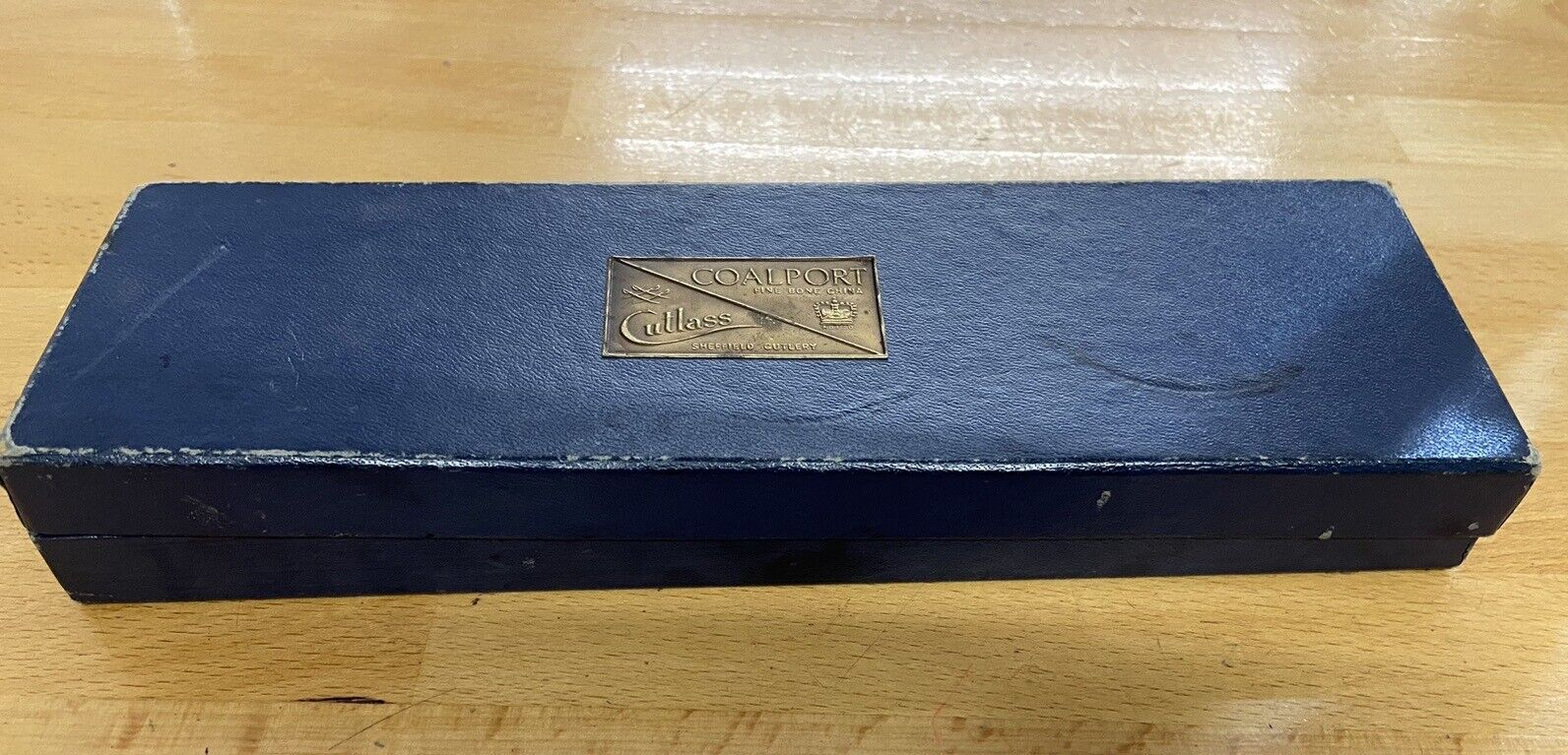 Vintage Coalport Sheffield Cutlass Sliver Plate Cake Slice Wooden Handle Boxed