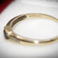 Charming 9 Carat Gold and Sapphire Ring Size M Pre-Owned Great Gift Idea