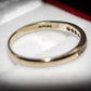 Attractive 9 Carat Gold and Diamond Half Eternity Ring Size O 1/2 Pre-Owned Gift