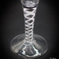 Beautiful Georgian Air Twist Wine Glass Antique Drinking Glass Collectable