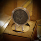 Silver 100  Dollar Steampunk Coin Design Collectable Sand Cast Hand Finished