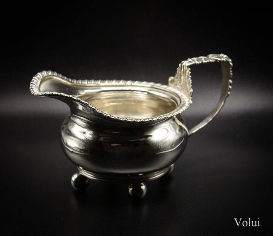 Heavy Georgian Silver Robert Hennell Cream Jug Antique Silverware 1815 London