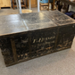 Antique Victorian Military Chest Trunk T Franks The Rifle Brigade Storage