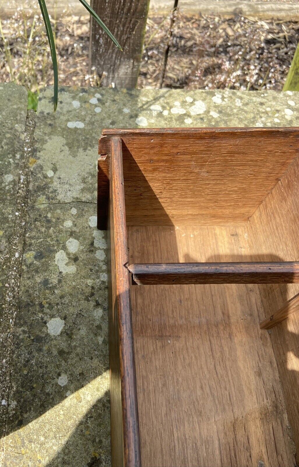 Small Antique Oak Spice Drawers Tabletop Two Drawer Unit Funiture