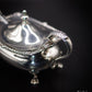 Beautiful Edwardian Silver Cruet Mustard & 2 Salt Cellars Deakin & Francis 1904