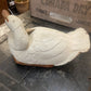 Large Wooden Goose Hand Painted Shabby Chic Ornament Folk Art