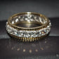 Eyecatching 9 Carat Yellow and White Gold Quartz Ring Size M Pre-Owned Gift Idea