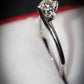 Stunning 18ct White Gold and Diamond Solitaire Ring Size M Pre-Owned Gift Idea