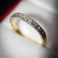 Attractive 18 Carat Gold and Diamond Half Eternity Ring Size M 1/2 Gift Idea