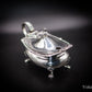 Beautiful Edwardian Silver Cruet Mustard & 2 Salt Cellars Deakin & Francis 1904