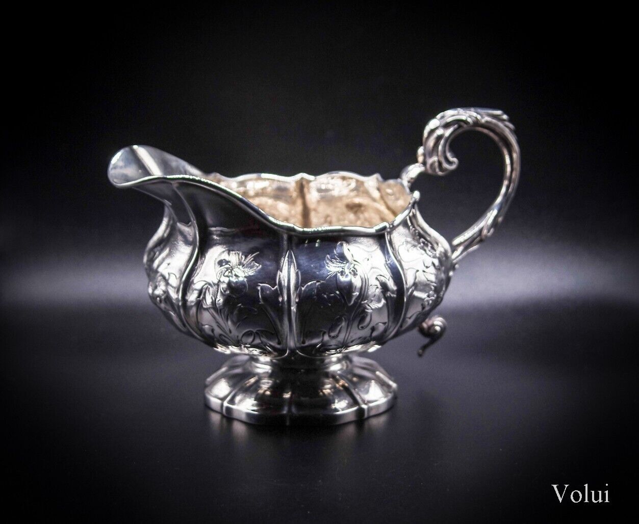 Heavyweight Antique Georgian Silver Cream Jug William Eley 1825 London