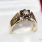 Unusual 9 Carat Gold Sapphire and Diamond Ring Size L Pre-Owned Gift Idea