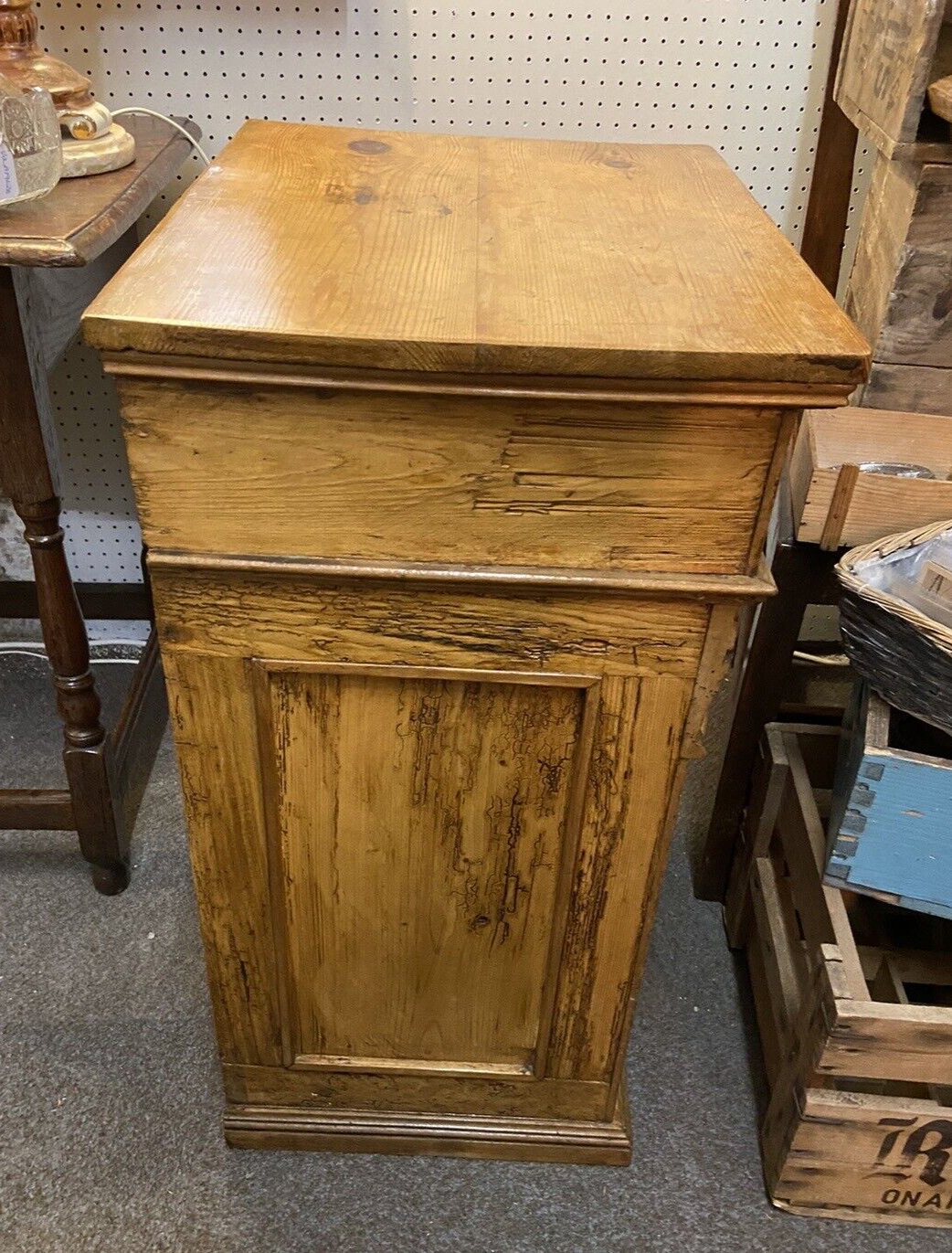 Beautiful Rustic French Bedside Table / Cupboard / Cabinet Furniture