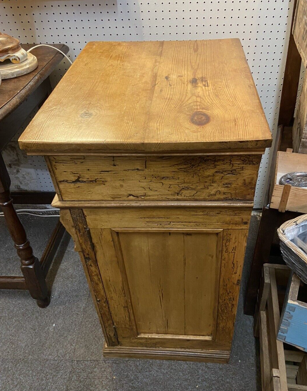 Beautiful Rustic French Bedside Table / Cupboard / Cabinet Furniture