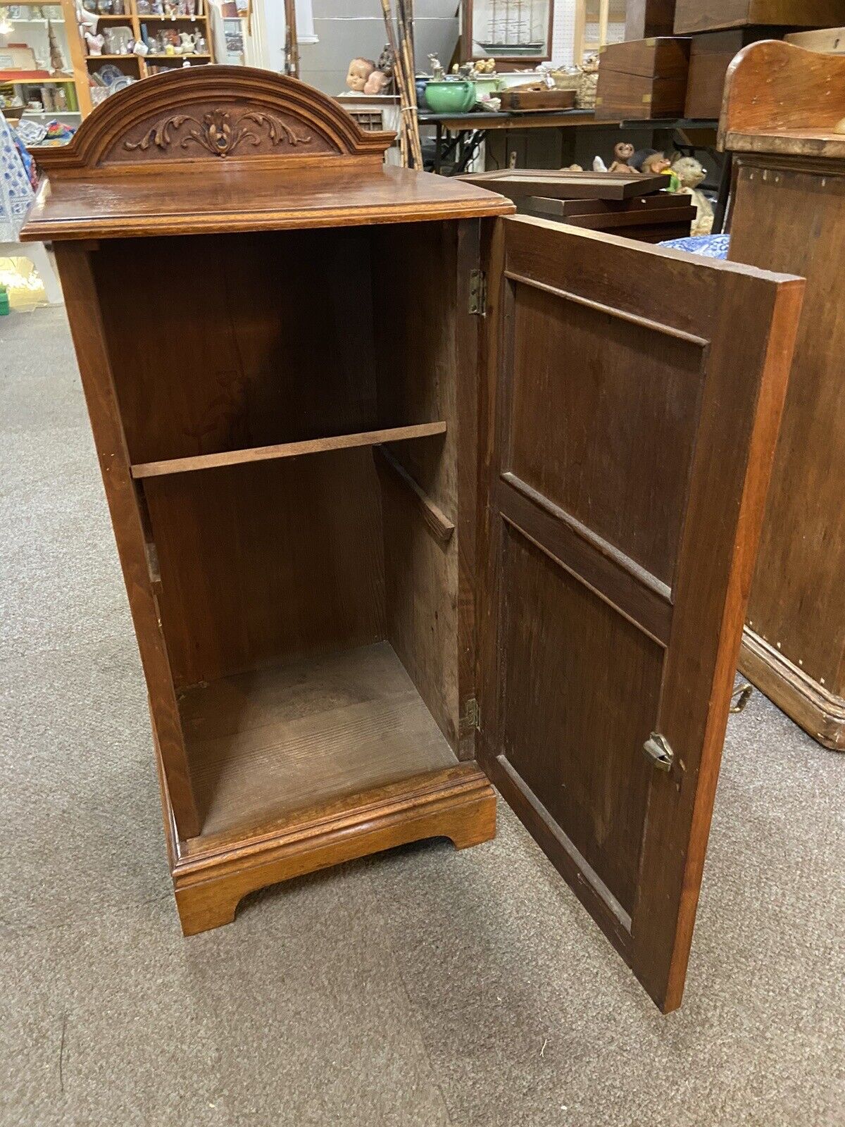 Antique Mahogany Pot Cabinet Cupboard Bedside Table Furniture