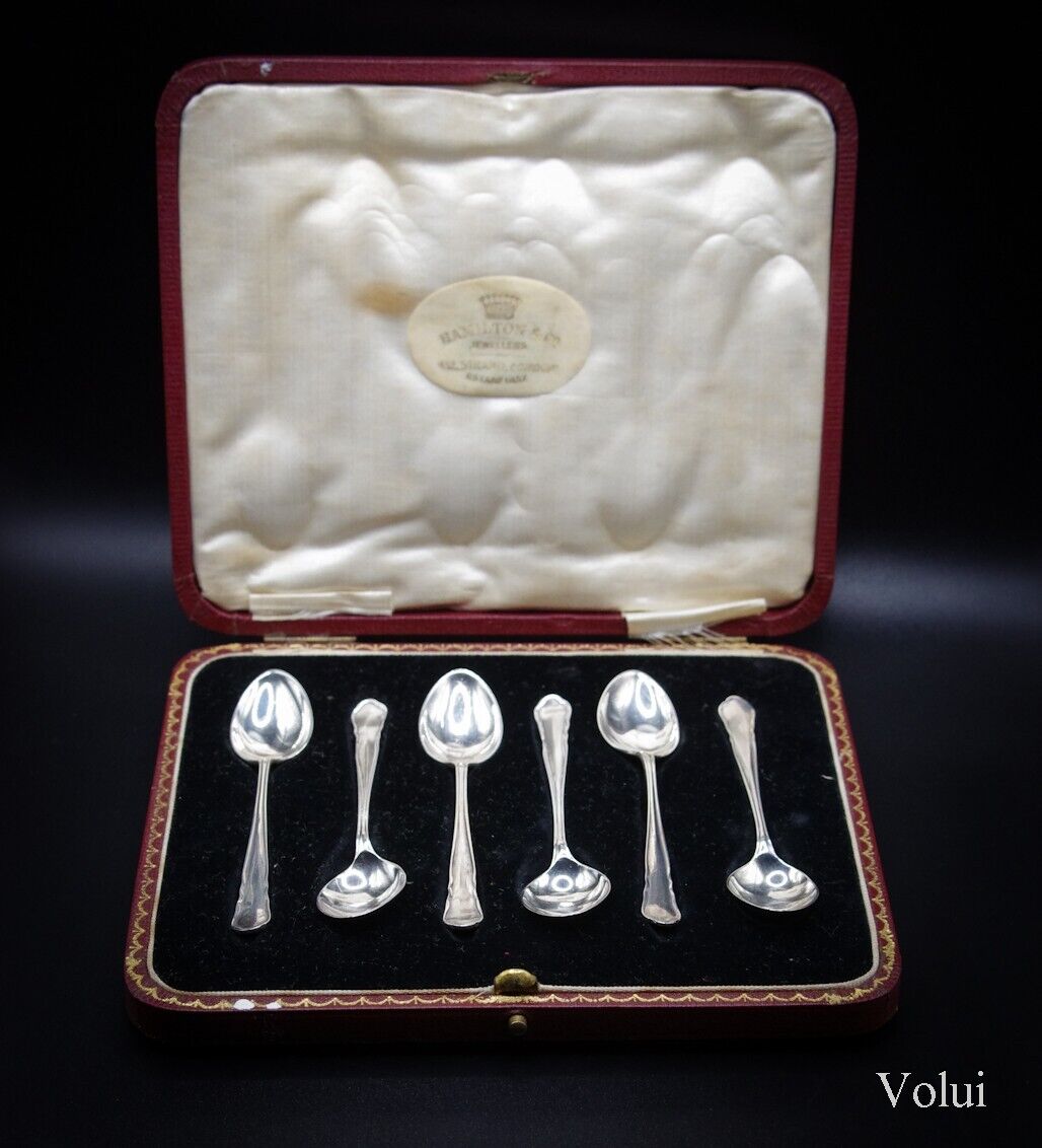 1935 Solid Silver Tea / Coffee Spoons By William Hutton & Son Ltd