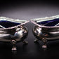 Beautiful Edwardian Silver Cruet Mustard & 2 Salt Cellars Deakin & Francis 1904