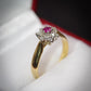 Classic J.S.N 18 Carat Gold Diamond and Ruby Cluster Ring Size M 1/2 Pre-Owned