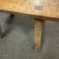 Antique Wooden Stool Pig Bench Rustic Handcrafted Furniture Collectable