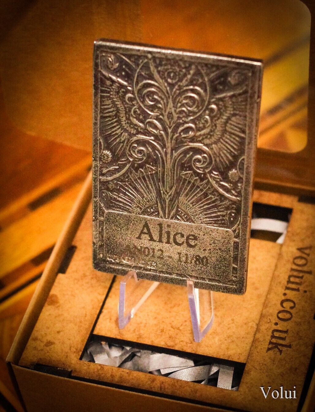 Silver Art Nouveau Alice Bar Design Collectable Sand Cast Hand Finished