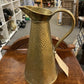 Antique Brass Jug Joseph Sankey & Sons Size 3 Hammered Brasswear Pitcher JS&S