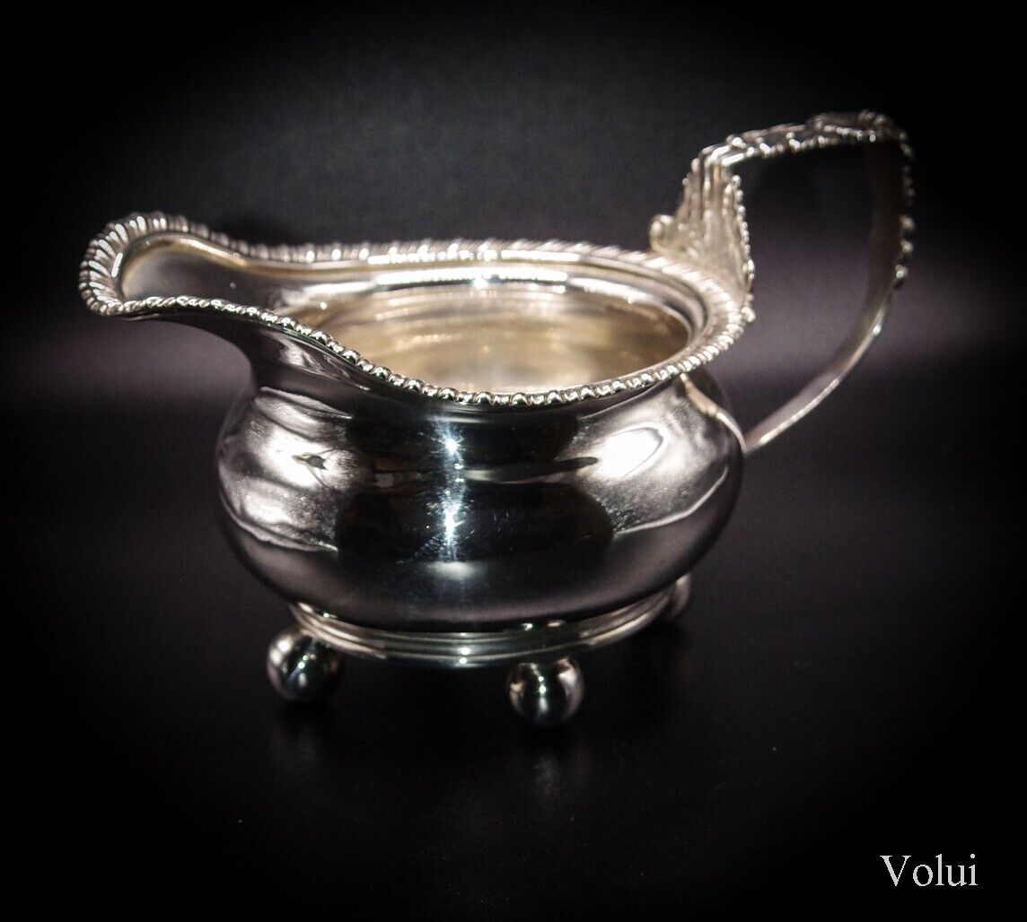 Heavy Georgian Silver Robert Hennell Cream Jug Antique Silverware 1815 London