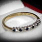 Lovely 9 Carat Gold Sapphire and Diamond Ring Size O Pre-Owned Gift Idea