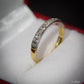 Attractive 18 Carat Gold and Diamond Half Eternity Ring Size M 1/2 Gift Idea