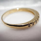 Pretty 9 Carat Gold and Diamond Ring Half |Eternity Size O Pre-Owned Gift Idea