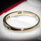 Attractive 9 Carat Gold and Diamond Half Eternity Ring Size O 1/2 Pre-Owned Gift