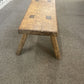 Antique Wooden Stool Pig Bench Rustic Handcrafted Furniture Collectable