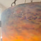 Stunning Antique Muller Freres Hanging Light Shade Art Nouveau French Glass Lamp